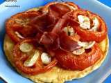 Recette Socca-pizza... pois chiches et tomates