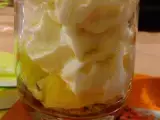 Recette Verrines d'ananas à la mousse au caramel
