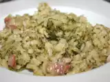 Recette Risotto lardons brocolis
