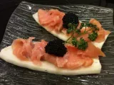 Recette Tartines de radis noir au saumon fumé dukan (pl)