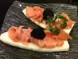 Recette Tartines de radis noir au saumon fumé dukan (pl)