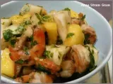 Recette Salade aux crevettes, mangue et ananas