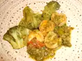 Recette Crevettes sauce au miel et aux légumes