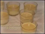 Recette Mousse au citron & mascarpone