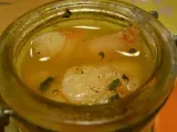 Recette Verrine de crevettes en gelée de mandarine au curry