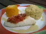 Recette Filets de lotte, dôme de potimarron et quinoa sauce noix de cajou