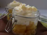 Recette Verrine d'ananas à la vanille, mousse mangue