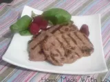 Recette Steak de porc grillé mariné aux framboises et au basilic - 3pts/pers