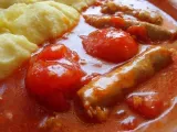 Recette Ragoût de Saucisses à la Tomate.
