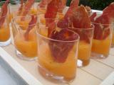 Recette Verrine chic de melon et son chips de jambon cru