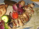 Recette Brochettes de poulet, marinade à la grecque
