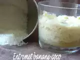 Recette Entremet banane-coco au micro-ondes