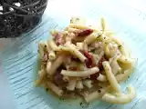 Recette Risotto de pâtes aux tomates séchées, basilic, thon et pignons