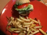 Recette Burger kefta poulet, frites allégées actifry