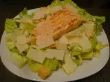 Recette Au menu ce soir: salade césar allégée au saumon
