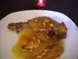 Recette Tajine de canard aux poires et abricots
