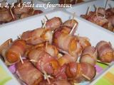 Recette Minis brochettes saucisses / poitrine fumée