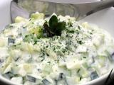 Recette Salade allégée - concombre, fenouil, menthe et fromage blanc