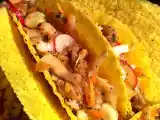 Recette Les cancun tacos: saumon, crevettes et crudités !