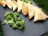 Recette Les samossas chèvre raisin noix...