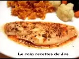 Recette Filets de sole au jus de tomate en papillote