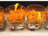 Recette Verrines de carottes confites au miel et au cumin