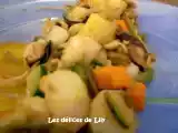 Recette Wok de saint-jacques aux legumes