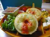 Recette Moelleux au jambon de pays coeur fonfant tomate ricotta
