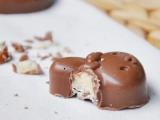 Recette Chocolats maison, fourrés au chocolat blanc et pralin