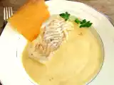 Recette Filet de cabillaud, espuma de pommes de terre sarladaises