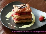 Recette Millefeuille fraises-rhubarbe