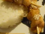 Recette Brochettes de poulet yakitori