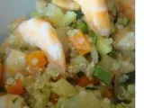 Recette Salade de quinoa et legumes aux crevettes