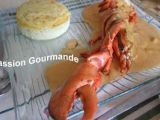 Recette Demi homard et sa mousseline de poisson, sauce ravioline