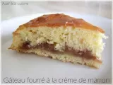 Recette Gâteau au yaourt fourré à la crème de marron