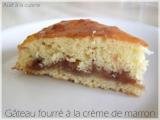 Recette Gâteau au yaourt fourré à la crème de marron