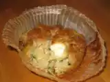 Recette Muffin courgette chèvre et jambon fumé.