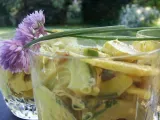 Recette Salade concombre, pommes, curry et raisins secs