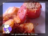 Recette Tomate farcies et ses petites pommes de terre rissolées