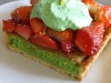 Recette Gateau printannier fraises pistache