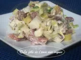 Recette Salade de jambon, endives et emmenthal