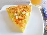 Recette Tarte amandine aux coings et zestes d'agrumes confits.