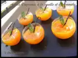 Recette Aspics d'agrumes à la vanille et à la menthe.