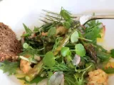Recette Poêlée de langoustines et asperges en salade