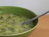 Recette Soupe de poireaux, brocoli et semoule complète