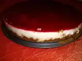 Recette Gâteau au fromage blanc, speculoos et coulis de framboises