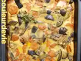 Recette Clafoutis d'aubergines et carottes au curry