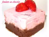 Recette Mousse de fraises dur fondant au chocolat