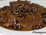 Recette Tajine de boeuf aux pruneaux et graines de sésame
