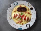 Recette Marquise au chocolat et biscuits roses